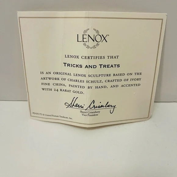 Lenox Peanuts Gang Tricks and Treats Set of 5 Halloween Fine China Figures VTG